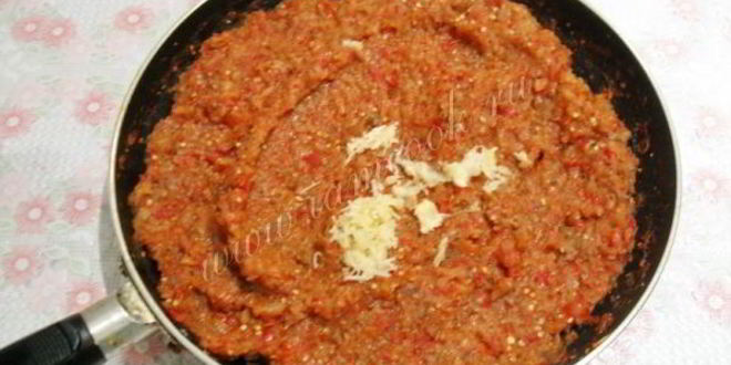 Рецепт икры из баклажанов и перца по-донецки