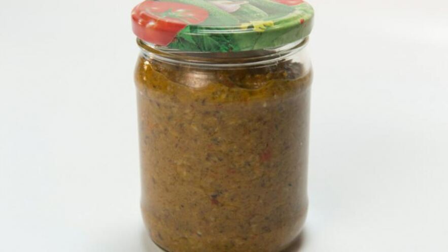 Рецепт икры из печеных овощей и жареных грибов