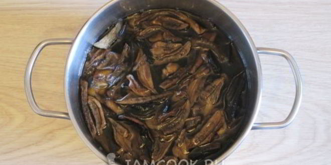 Рецепт икры из сушеных грибов