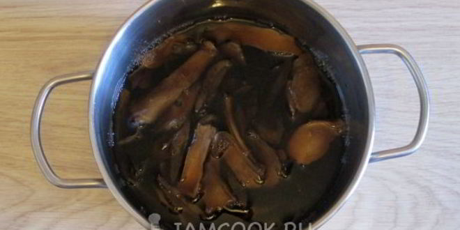 Рецепт икры из сушеных грибов