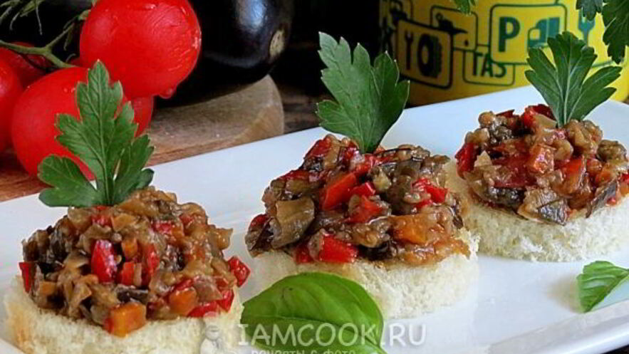 Рецепт икры из запеченных баклажанов