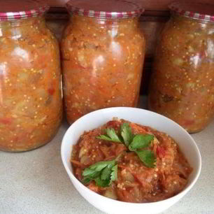 Рецепт Икры кабачковой с баклажанами на зиму