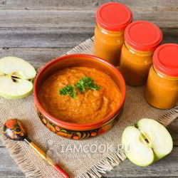 Рецепт Кабачковой икры с яблоками на зиму