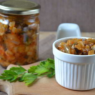 Рецепт Кабачкова-баклажанной икра на зиму