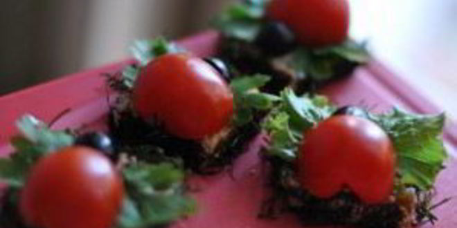 Рецепт канапе божьи коровки