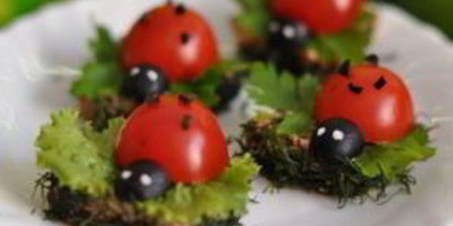 Рецепт канапе божьи коровки