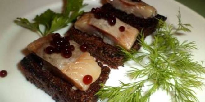 Рецепт канапе чернушки