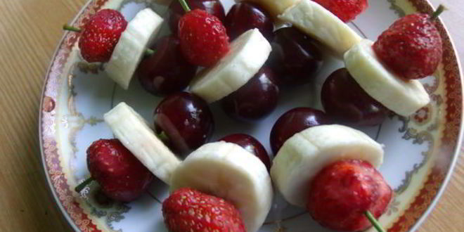 Рецепт канапе фруктового