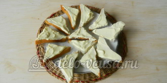 Рецепт канапе кораблики с огурцом