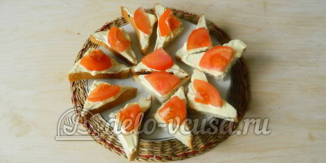 Рецепт канапе кораблики с огурцом