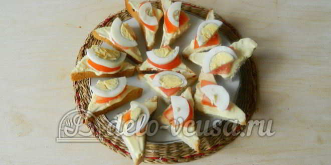 Рецепт канапе кораблики с огурцом