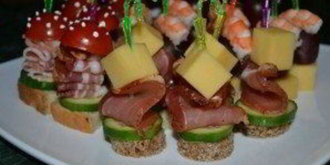 Рецепт канапе на день рождения