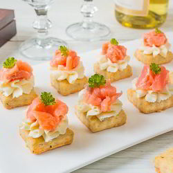 Рецепт Канапе на сырном печенье
