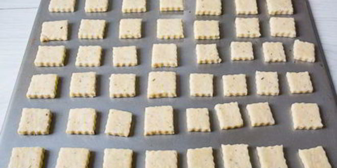 Рецепт канапе на сырном печенье