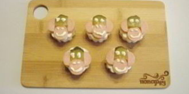 Рецепт канапе обезьянки на шпажках