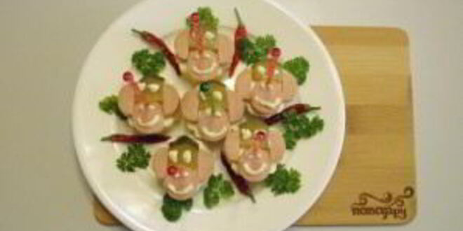 Рецепт канапе обезьянки на шпажках