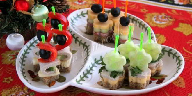 Рецепт канапе праздничного ассорти
