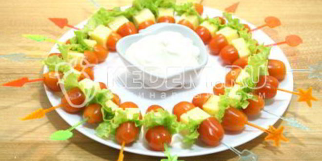 Рецепт канапе рождественский венок