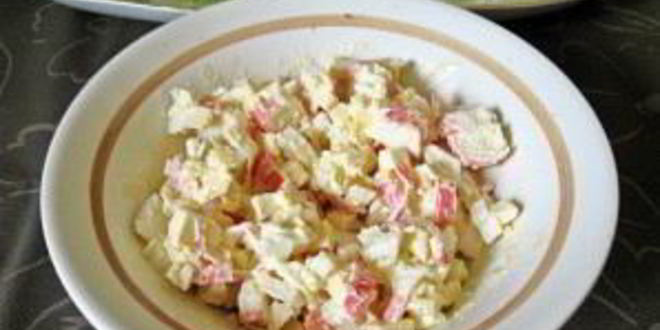 Рецепт канапе с крабовыми палочками