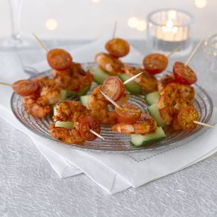 Рецепт Канапе с креветками пикантные