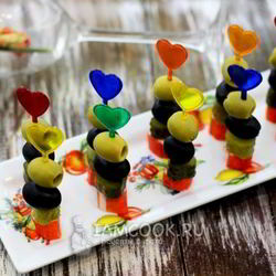 Рецепт Канапе с оливками