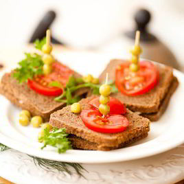 Рецепт Канапе с салом