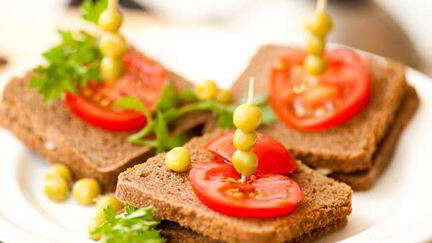 Рецепт Канапе с салом