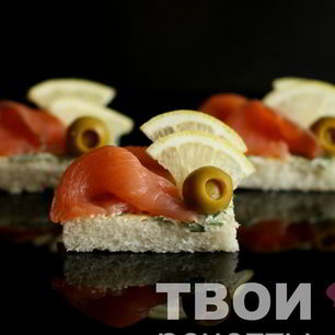 Рецепт Канапе с семгой