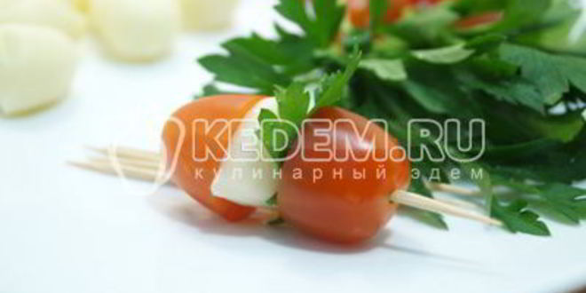 Рецепт канапе с сыром