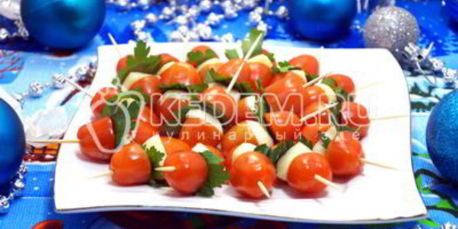 Рецепт канапе с сыром