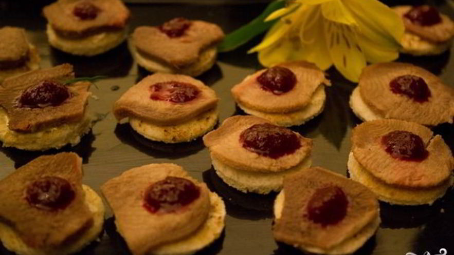 Рецепт канапе с языком