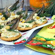 Рецепт Канапе со шпротами