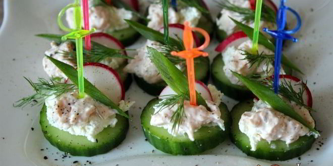 Рецепт овощных канапе девичьи посиделки