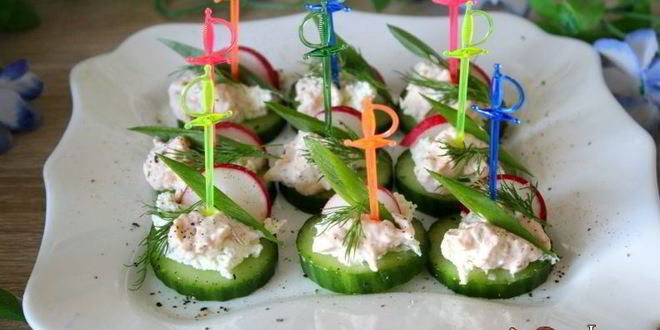 Рецепт овощных канапе девичьи посиделки