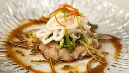 Рецепт Карпачча из гребешка с кальмаром