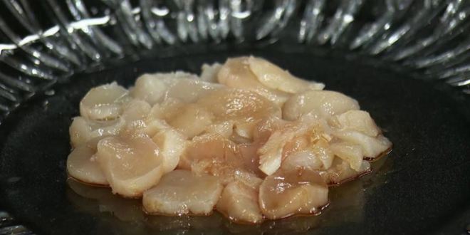 Рецепт карпачча из гребешка с кальмаром