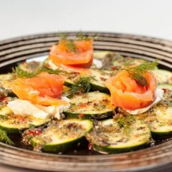 Рецепт Карпачча из цукини с лососем