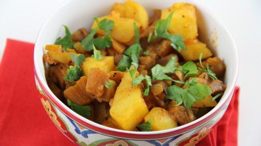 Рецепт карри из баклажанов и картофеля