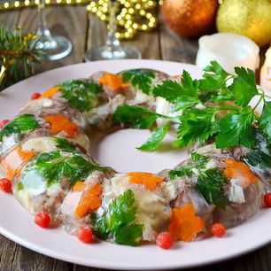 Рецепт Домашнего холодца из говядины и курицы