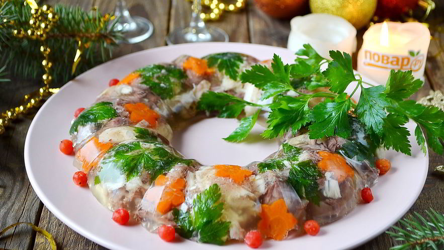 Рецепт домашнего холодца из говядины и курицы