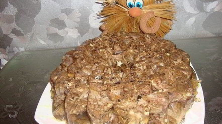 Рецепт холодца из дикого кабана