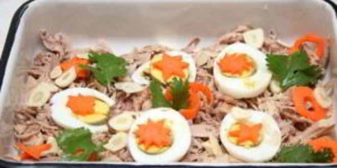 Рецепт холодца из домашней курицы