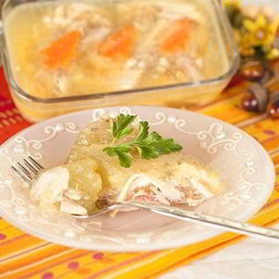 Рецепт Холодца из куриной грудки с желатином