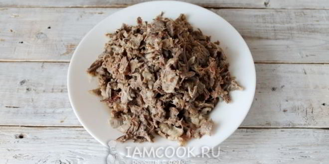 Рецепт холодца из куриных желудков и свиных ножек