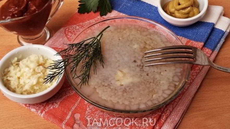 Рецепт холодца из свиной рульки