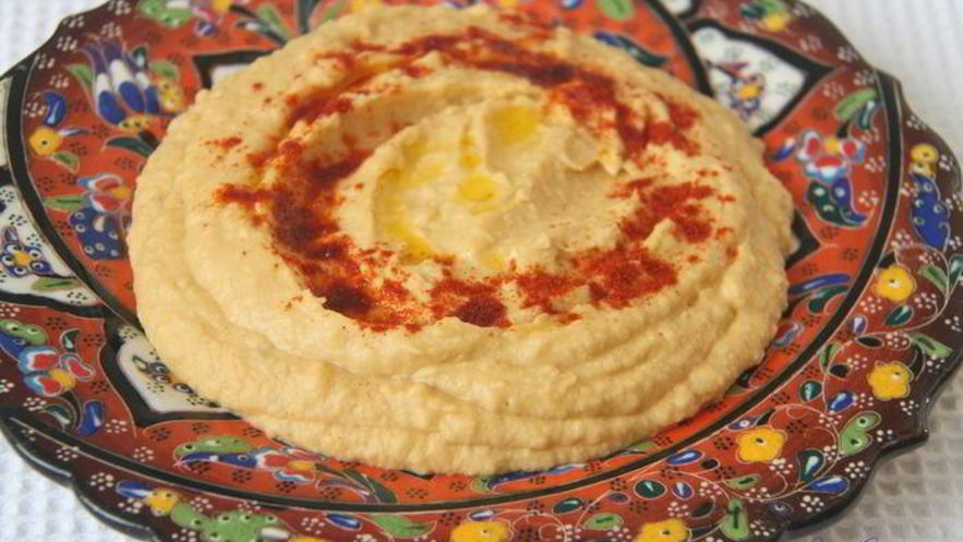 Рецепт лимонного хумуса с бананом