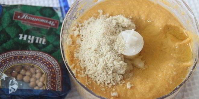 Рецепт лимонного хумуса с бананом