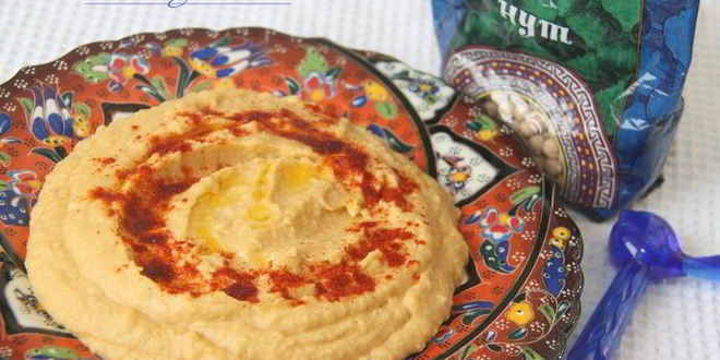 Рецепт лимонного хумуса с бананом