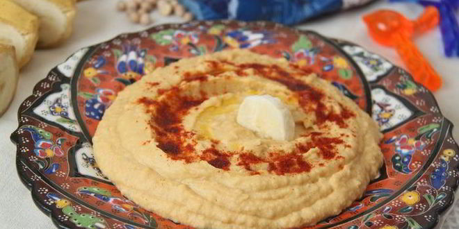 Рецепт лимонного хумуса с бананом