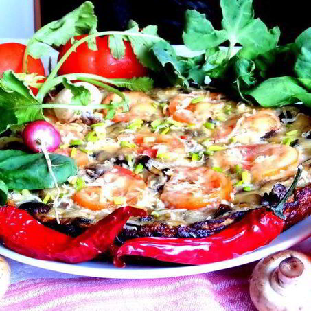 Рецепт Фриттаты из баклажанов с грибами